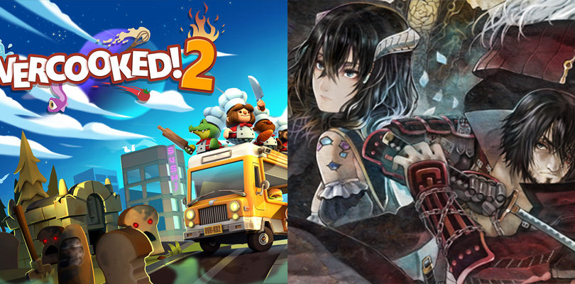 Bloodstained Curse of the Moon and Overcooked 2